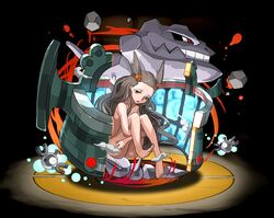 1girls bronzong cosmo_(artist) feet female gym_leader jasmine_(pokemon) magnemite naked nintendo pokemon pokemon_gsc steelix