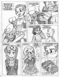 breasts comic_page kuroi_miyuki mega_man mega_man_battle_network ms._mari original_character vcampan