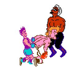 3boys animated double_penetration gay gif glass_joe great_tiger little_mac male male_only multiple_boys multiple_males nintendo pixel_art punch-out!! sprite tagme white_background yaoi