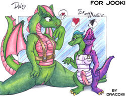 1boy 1girls breasts conjoined crossover cuntboy cuntboy_sans_balls dragon_tales drxii dulcy_the_dragon duo duo_focus female herm hermaphrodite intersex male male_with_breasts maleherm multi_genitalia multi_head penis pussy sega sonic_(series) straight_hair wheezie_(dragon_tales) zak_(dragon_tales)