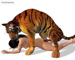 2008 3d feline female feral human interspecies male rawdarkness sex straight tiger zoophilia