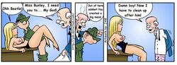 beetle_bailey beetle_bailey_(character) blonde_hair breasts comic female general_halftrack jab long_hair male miss_buxley nipples sex straight_hair