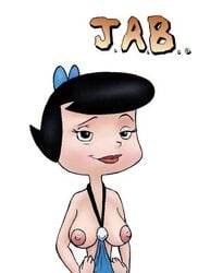 betty_rubble female female_only hanna-barbera human jab nipples solo straight_hair tagme the_flintstones