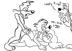 disney female goof_troop goofy max_goof nipples powerline_(character) roxanne_(goof_troop) yaoi