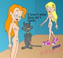 2000 archie_comics aunt_and_niece blonde_hair blue_eyes da_pop_dude imminent_bestiality nipples sabrina:_the_animated_series sabrina_spellman sabrina_the_teenage_witch salem_saberhagen zelda_spellman zoophilia