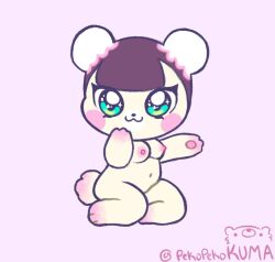 animal_crossing bear breasts female fur nintendo normal_villager pekoe_(animal_crossing) pekopekokuma slightly_chubby sparkling_eyes video_games