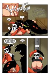 anal ass batman:_the_animated_series batman_(series) big_ass big_breasts big_butt bodysuit bondage comic crotchless cum cum_in_ass cum_inside cumshot dc dc_comics dcau domination femsub glassfish harley_quinn harley_quinn_(classic) larger_female male maledom older_female robin_(dc) robin_(tim_drake) silhouette size_difference small_dom_big_sub smaller_male submissive tim_drake torn_bodysuit torn_clothes young younger_male