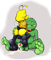 after_orgasm antennae anthro anus arthropod ass ass_grab balls barefoot bee bottomless buzz cheerios clothed clothing cum cum_drip dripping duo fellatio foot_fetish footjob hand_on_ass humanoid_feet humanoid_penis insects ket_ralus_(character) male male_only mascot messy nude on_one_leg open_mouth oral oral_penetration partially_retracted_foreskin penetration penis perineum reclining redemption3445 scalie scrunchy_face sex shirt sitting spread_legs spreading standing t-shirt tortavi uncut yaoi