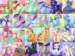 24girls 6+girls alicorn amber_eyes anus applejack_(mlp) ass black_hair blonde_hair blue_eyes blue_hair blush bonbon_(mlp) candy_apple_(mlp) changeling cloud_chaser_(mlp) colgate_(mlp) crown cutie_mark derpy_hooves dildo earth_pony equestria_girls equine eyewear fearingfun feathered_wings feathers female feral flitter_(mlp) fluttershy_(mlp) friendship_is_magic glass glasses green_eyes green_hair hair_over_eyes hat horn horse insect_wings lineup looking_back lyra_heartstrings_(mlp) mammal mane_six_(mlp) mayor_mare_(mlp) multicolored_hair multiple_girls my_little_pony night_glider_(mlp) octavia_(mlp) one_eye_closed pegasus pink_hair pinkie_pie_(mlp) pony pose presenting presenting_hindquarters princess_celestia_(mlp) princess_luna_(mlp) puffy_anus purple_eyes purple_hair pussy queen_chrysalis_(mlp) rainbow_dash_(mlp) rainbow_hair raised_tail rarity_(mlp) red_eyes red_hair sex_toy simple_background smile solo_focus spread_legs spread_pussy spreading spreading_pussy starlight_glimmer sunset_shimmer taped_pussy tree_hugger_(mlp) trixie_(mlp) twilight_sparkle_(mlp) two_tone_hair unicorn wings yellow_eyes
