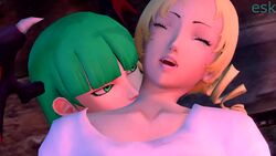 3d animated balls breast_grab breasts catherine catherine_(game) clothing cum cum_while_penetrated cumshot darkstalkers dickgirl ejaculation erection esk flat_chest futa_on_futa futanari handsfree_ejaculation intersex large_penis morrigan_aensland no_sound penis sex source_filmmaker testicles video