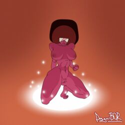 breasts dagnibor dark_hair female garnet_(steven_universe) gem_(species) gem_fusion nude pussy red_skin steven_universe tagme