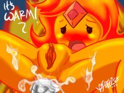 adventure_time anus cartoon_network cum cum_in_ass cum_inside english_text female fire flame_princess humanoid male n3f pussy straight text