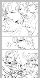 angelo_sauper banagher_links comic curly_hair genderswap gundam gundam_unicorn long_hair monochrome rape