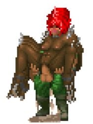 1boy 1girls animated cum cum_in_pussy cum_inside demon_girl doom doom_slayer_(doom) female hdoom hdoomguy imp-tan imp_(doom) male orgasm overflow pixel_art sex transparent_background vaginal_penetration