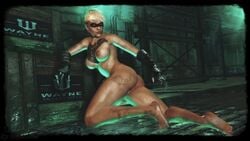 1girls 3d armpits ass bare_legs bare_shoulders barefoot batman:_arkham_origins batman_(series) blonde_hair breasts brown_eyes camouflage claws copperhead copperhead_(arkham_orgins) dc ethaclane feet female female_only fingernails fingers full_body gloves hands hips knees legs lipstick looking_at_viewer looking_back medium_breasts nails nipples nude pink_lipstick pussy reptilian short_hair solo source_filmmaker stomach tattoo toes vagina weapon