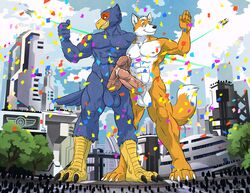 armpits avian bird canine erection falco_lombardi fox fox_mccloud interspecies macro male male_only mammal nintendo penis star_fox video_games wfa
