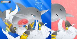 2026 4_ears absurd_res alien animal_genitalia animal_vulva anthro anthro_on_feral anthro_penetrating cetacean claws colored cybernetics cyborg detailed dolphin duo eyelashes female female_feral female_on_top feral feral_penetrated fin fingers from_front_position fur genitals grey_body hi_res internal internal_vaginal interspecies kayasamix kissing light_body lizard logo lying machine male male/female mammal marine metal multi_ear multiple_scenes on_back on_top penetration penis pink_penis pink_vulva protogen reptile reverse_missionary_position scalie sex simple_background smile spiracles spread_legs spread_vulva spreading tail text toony toothed_whale traditional_media_(artwork) underwater underwater_sex vaginal_penetration vulva water white_body zoophilia