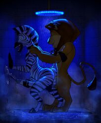 absurd_res alakay_alex alex_(madagascar) anal anal_sex anthro ass balls bathing big_penis black_body black_fur blue_background blue_eyes bodily_fluids cum cum_in_ass cum_inside cum_on_penis cumshot dasoka digital_media_(artwork) dreamworks duo ejaculation english_text equid equine erection excessive_cum excessive_genital_fluids felid from_behind_position fur genital_fluids genitals glans glistening hair hi_res huge_filesize humanoid_genitalia humanoid_penis lion madagascar_(series) male male/male male_penetrated male_penetrating male_penetrating_male mammal marty_(madagascar) marty_the_zebra masturbation moan mood_lighting motion_lines multicolored_body multicolored_fur musk musk_cloud musky_balls musky_butt musky_penis nude open_mouth orange_body orange_fur orgasm pantherine penetration penile penis presenting presenting_hindquarters sauna sex shoulder_grab shower shower_sex showering side_view simple_background smile steam stripes tail text tile tongue wet wet_body wet_fur white_body white_fur yellow_body yellow_fur zebra