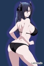 1girls 2d 2d_(artwork) 2d_artwork adult adult_female ass ass_cleavage ass_crack back back_dimples bare_arms bare_back bare_hands bare_hips bare_legs bare_shoulders bare_skin bare_thighs big_breasts bikini bikini_bottom bikini_only bikini_top black-haired_female black_bikini black_bikini_bottom black_bikini_top black_hair black_horn black_horns black_swimsuit black_swimwear breasts busty busty_female busty_girl butt_crack caera_denoir dark_background digital digital_art digital_drawing digital_drawing_(artwork) digital_media digital_media_(artwork) dimples_of_venus elbows exposed_arms exposed_back exposed_hips exposed_legs exposed_shoulders exposed_skin exposed_thighs female female_focus female_only fingernails fingers gluteal_fold hair_between_eyes half_naked half_nude halterneck head_tilt high_resolution highres horn horns inframammary_fold large_boobs large_breasts latinkamilo lean_figure long_hair looking_at_viewer looking_back looking_back_at_viewer mature mature_female median_furrow naked naked_female naked_woman narrow_waist nude nude_female nudity red-eyed_female red_eyes semi_nude shoulder_blades shoulders sideboob simple_background slender_body slender_waist slim_waist solo standing swimsuit swimwear tbate the_beginning_after_the_end thick_ass thick_butt thighs tilted_head upper_body