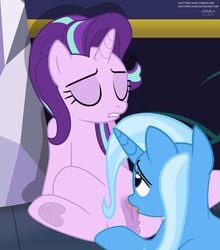 2016 anus blue_fur closed_eyes cunnilingus duo equine female feral friendship_is_magic fur horn mammal multicolored_hair my_little_pony oral purple_fur pussy sex shutterflyeqd starlight_glimmer tongue tongue_out trixie_(mlp) two_tone_hair unicorn vaginal_penetration