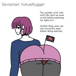 alt_girl amelia_(pathways) ass ass_focus bare_shoulders bent_over british british_female bubble_butt cleavage emo emo_girl female female_focus female_only goth goth_girl pathways_(game) tagme uk_flag vulturenugget