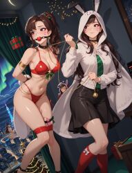 1girls after_masturbation after_vaginal ai_generated alcohol all_fours asking_for_it asking_for_sex beautiful beautiful_female beautiful_girl black_thong blue_eyes brown_hair brunette_female brunette_hair cat_ears catgirl christmas christmas_clothing christmas_decorations christmas_lights christmas_ornaments christmas_outfit christmas_present christmas_tree city city_background city_lights cityscape comfy condom_wrapper cum cum_on_breasts cum_on_thighs d.va dark_blue_eyes female fishnets imminent_masturbation indoors long_hair medium_breasts mirresex night night_sky on_knees overwatch presents pretty pretty_face pretty_girl see-through_clothing surrounded_by_christmas_presents tag_panic wavy_hair white_stockings white_thighhighs wish_that_was_me wrong_tags