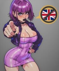 1girls 2d amelia_(pathways) british british_female busty csaurageul emo emo_girl female female_focus female_only goth goth_girl hourglass_figure pathways_(game) pinup pinup_pose tagme union_jack wide_hips