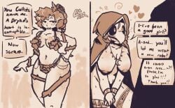 altered_common_sense big_breasts bimboification bird_mask bluebriararts blush corruption cultist dryad_(terraria) enemy_conversion female hypnosis loss_of_self lunatic_cultist naked nude_female tagme terraria wide_hips