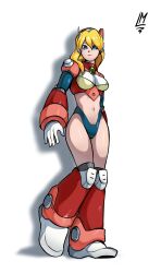 lautricius alia mega_man_x mega_man revealing_clothes thighs robot android 1girls