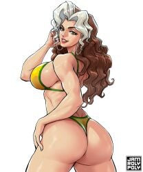 jamrolypoly rogue_(marvel_rivals) rogue_(x-men) marvel marvel_rivals female female_only female_focus bikini panties bra long_hair brunette ass butt big_ass thick_ass fat_ass big_butt thick_butt fat_butt earrings earring sideboob breasts boobs tits big_breasts big_boobs big_tits hips thick_hips wide_hips thick thick_thighs superheroine superhero curvaceous curvaceous_body curvaceous_female curvaceous_figure curvaceous_hips curvy curvy_body curvy_female curvy_figure athletic athletic_female