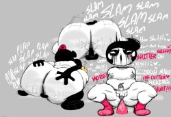 1boy anal anal_insertion anal_sex anon anonymous_male ass ass_bigger_than_head ass_crack ass_focus charlie_(smolzd) chubby_belly chubby_male dialog dialogue dildo_in_ass dildo_insertion dildo_riding dildo_sitting dirty_talk fat_ass fat_butt fat_male femboy gay grabbing_ass huge_ass huge_butt mascara mascara_running mascara_tears massive_ass massive_butt moaning naked_male oc original original_character riding_cock riding_dick riding_penis shortstack simple_background small_penis smolzd socks_only squatting vulgar whored_out