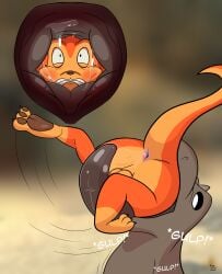 absurd_res anal anthro anus balls blush bodily_fluids daxter duo feral flailing forced genitals hi_res imminent_vore in_mouth jak_and_daxter leaper_lizard lexi_arts male mammal mustelid naughty_dog oral ottsel reverse_mouth_shot rimming saliva saliva_on_anus saliva_on_tongue sex sony_corporation sony_interactive_entertainment swallowing vore