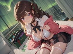 1girls after_masturbation after_vaginal ai_generated alcohol all_fours asking_for_it asking_for_sex beautiful beautiful_female beautiful_girl black_thong blue_eyes brown_hair brunette_female brunette_hair cat_ears catgirl christmas christmas_clothing christmas_decorations christmas_lights christmas_ornaments christmas_outfit christmas_present christmas_tree city city_background city_lights cityscape comfy condom_wrapper cum cum_on_breasts cum_on_thighs d.va dark_blue_eyes female fishnets imminent_masturbation indoors long_hair medium_breasts mirresex night night_sky on_knees overwatch presents pretty pretty_face pretty_girl see-through_clothing surrounded_by_christmas_presents tag_panic wavy_hair white_stockings white_thighhighs wish_that_was_me wrong_tags
