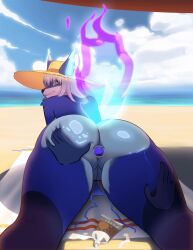 2d_animation anal anal_sex animated anthro ass beach blue_body blue_fur buttplug buttplug_in_ass buttplug_insertion clothing cocyta day disembodied_hand female fire firefox flaming_tail frame_by_frame fur genitals girok hair hand_on_butt hat hat_only headgear headgear_only headwear headwear_only lying mostly_nude mozilla object_in_ass on_front outside penetration plug_(sex_toy) plug_insertion presenting presenting_hindquarters sex_toy sex_toy_in_ass sex_toy_insertion solo tail vulva white_hair