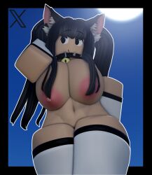 1girls 3d curvy curvy_female fat_tits female roblox roblox_avatar robloxian source_request tagme thick thick_thighs thighhighs your_cute_neko