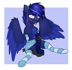 anal clothed clothing crossdressing cum cum_in_mouth cum_inside cum_on_face dildo equine fan_character horse mammal marsminer masturbation my_little_pony neutrino_burst pony sex_toy solo