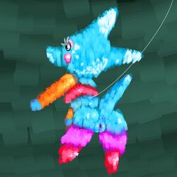 2016 anus blue_fur canine female freeflyspecter fur mammal piñata pussy thighhighs