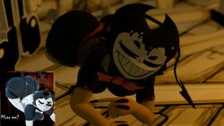 3d 3d_model bendy_and_the_dark_revival bendy_and_the_ink_machine bendy_fem big_ass big_butt cryptiacurves darling_(cally3d) demon_girl devil_tail eyebrows_raised female female_focus female_only fully_clothed gloves_on imp joey_drew_studios looking_at_viewer on_knees one_eyebrow_raised red_bowtie red_panties red_thong red_thong_panties reference_image reference_photo sepia sharp_fangs sharp_teeth solo solo_female solo_focus south_shaed_(dreams_come_true_studio) vest vr vr_media vrc vrchat vrchat_avatar vrchat_media vrchat_model yellow_gloves