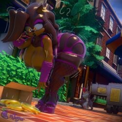 anthro big_ass big_breasts big_butt big_penis big_thighs bigger_female bimbo bimbo_lips black_lipstick high_heels huge_ass huge_breasts huge_butt huge_cock huge_thighs kaizo_(kaizocns) kaizocns knollie_(plumenjoyer) long_fingernails mobian mobian_(species) mobian_hedgehog mobian_wolf oc original original_character original_characters plumenjoyerse prostitute_clothes sega size_difference slutty_female smaller_male sonic_(series) sonic_the_hedgehog_(series) suggestive suggestive_clothes suggestive_look tight_clothes tight_clothing tight_dress voluptuous
