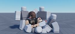 1girls 3d 4boys anon anonymous_male balls baseplate black_shirt bottomless brown_hair bunnwolf(roblox) bush caseoh cowgirl_position foot_fetish foot_on_penis footjob gangbang glasses handjob licking licking_penis penis pubic_hair pussy request requested roblox roblox_avatar robloxian self_upload shirt sunglasses swarmerrbxl tagme thigh_highs thighhighs tongue tongue_out vaginal_penetration vaginal_sex