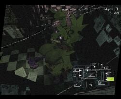 1girls axe big_breasts camera_view fazbear_frights_(location) female five_nights_at_freddy's fnaf gallo_wazavi genderswap_(mtf) looking_at_viewer milf nude rule_63 solo solo_focus springtrap_(fnaf) standing