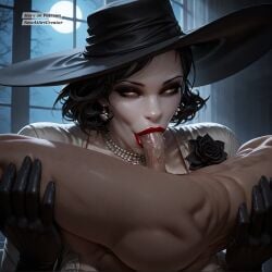 alcina dimitrescu from resident evil by newaiartcreator