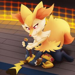 2016 2girls braixen canine clothing cosplay_pikachu cunnilingus darkmirage facesitting fangs feet female female_only feral forced fox fur furry hi_res improvised_dildo improvised_sex_toy inner_ear_fluff insertion interspecies kneeling leg_grab mammal navel nintendo nude open_mouth paws penetration pikachu pikachu_libre pokémon_(species) pokemon pokemon_(species) pokken_tournament pussy pussy_juice red_eyes rodent sex smile stick tail tongue vaginal_penetration video_games wet white_fur yellow_fur yuri