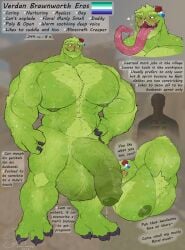3_fingers absurd_res armpit_hair big_arms big_muscles big_pecs bodily_fluids body_hair creeper_(minecraft) dialogue elemental_creature elemental_humanoid english_text entitropy fingers flora_fauna flower foreskin genitals green_body hi_res humanoid humanoid_genitalia humanoid_penis lgbt_pride looking_at_viewer male microsoft minecraft mojang muscular musk nipples pecs penis plant plant_humanoid pride_color_flag pride_colors rose_(flower) saliva sweat text tongue tongue_out verdan_brawnworth_eros_(entitropy) vincian_pride_colors xbox_game_studios