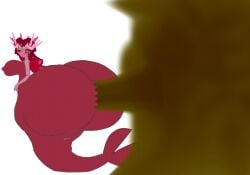 1girls ass ass_focus booty brap brapping bubble_ass bubble_butt butt_focus cookie_run cookie_run_kingdom crimson_coral_cookie crk fart fart_cloud fart_fetish farting fatass female gas_cloud gem_mermaid gngmarine huge_ass huge_butt hyper hyper_ass hyper_booty hyper_butt mermaid mermaid_tail solo solo_focus