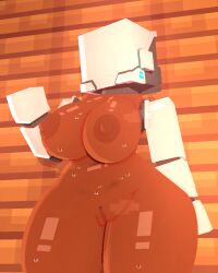 2025 3d big_breasts breasts coresvoid curvaceous curvy curvy_body curvy_female curvy_females curvy_figure curvy_hips curvy_thighs cybernetics cyborg dark-skinned_female dark_skin digital_media_(artwork) erect_nipples female female_only figurine furniture haydee haydee_(game) hi_res humanoid machine microsoft mine-imator minecraft mojang nipples nude pussy robot shadow simple_background smooth_skin solo sweat sweatdrop sweating sweaty sweaty_body thick_thighs thighs voluptuous wide_hips wooden_wall xbox_game_studios