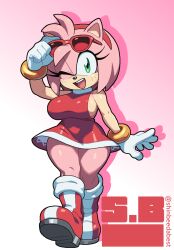 amy rose from sega by shinbeedabest