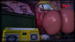 1girls 3d 3d_animation alleyway animated atomicgato big_ass big_butt boombox camera_shake clapping_cheeks dark-skinned_female dolly_dimpley gold_boombox_(prevence) high_heels huge_ass huge_butt hyper_ass long_hair looking_at_viewer looking_back music night self_upload sfm smiling_friends smiling_friends_self_inserts sound source_filmmaker squat squatting teal_hair twerking twerking_to_music video