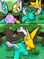 blush comic cuntboy cuntboy_transformation duo english_text female female_to_futa feral forest forest_background fti_transformation futa_transformation futanari gender_symbol gender_transformation generation_1_pokemon generation_3_pokemon genitals hi_res intersex intersex/intersex latias latios legendary_pokemon male male/female male_to_cuntboy mew_(pokemon) mti_transformation nature nature_background nintendo penetration penile penile_penetration penis penis_in_vagina plant pokemon pokemon_(species) potion rule_63 sex shiny_pokemon symbol tapering_penis text transformation tree trooper3 vaginal_penetration vulva
