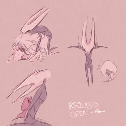 abdomen bondage bug bugs hollow_knight hollow_knight:_silksong hollow_knight_(franchise) horn hornet_(hollow_knight) lace_(hollow_knight) penetration restrained ribbon_bondage silk silksong spider wlw women yuri